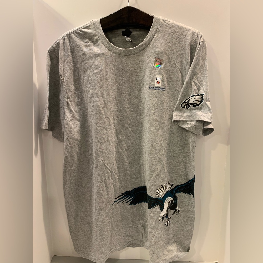 Philadelphia Eagles Mens Tshirt sponsored by Miller Lite